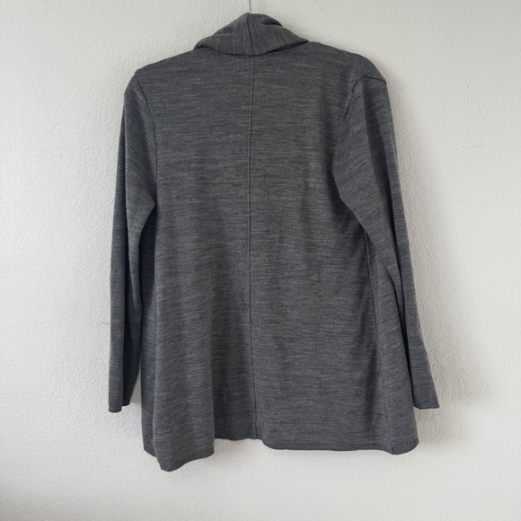 DOC & AMELIA by CINTAS Women's M Gray Open Front Cardigan Sweater - Picture 4 of 4